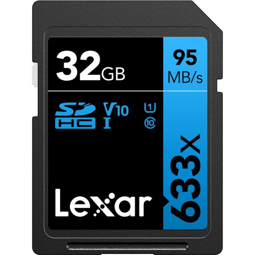 Lexar 32GB Professional 633x SDHC UHS-I Memory Card